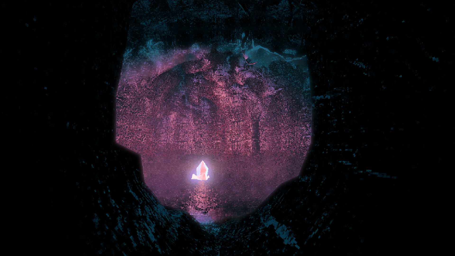 Game screenshot: crystal cave